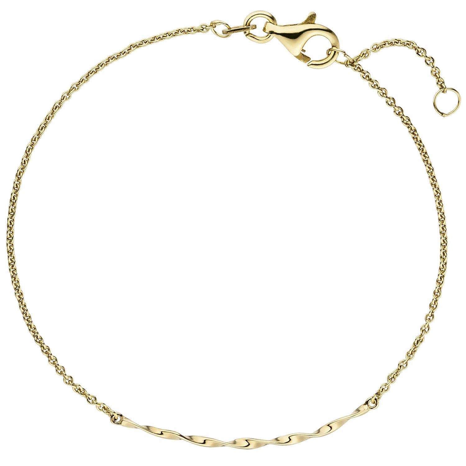 17,5 cm Gelbgold Goldarmband-Armschmuck-JOBO 585 Armband Gold