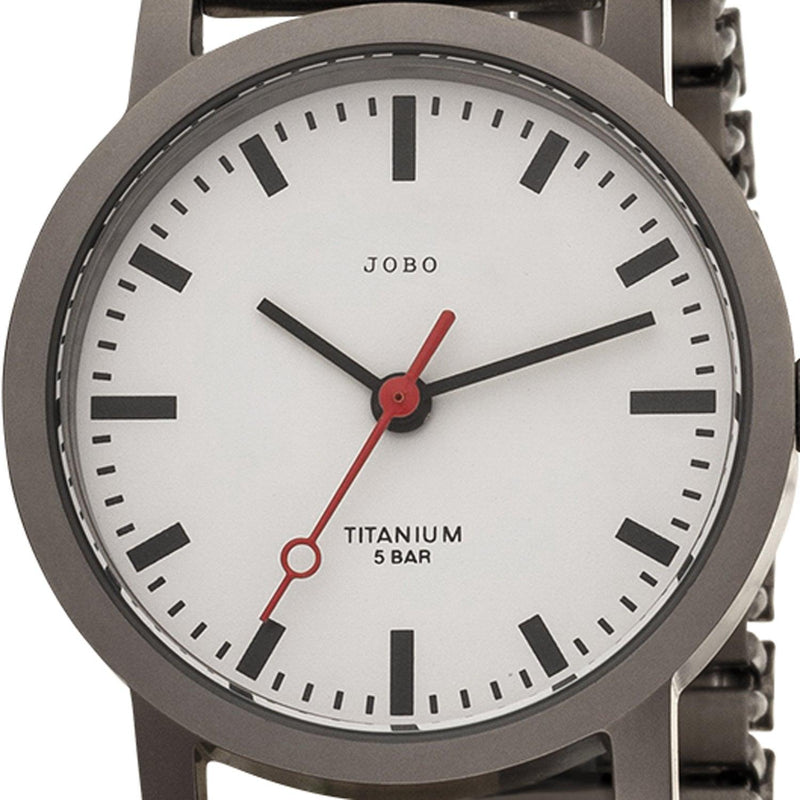 JOBO Damen Quarz Titan mit Armbanduhr Analog