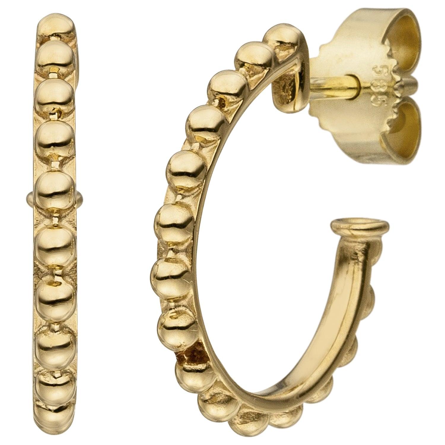 Ohrhänger 585 Gold Ohrringe Diamanten Brillanten Goldohrringe 2 Gelbgold